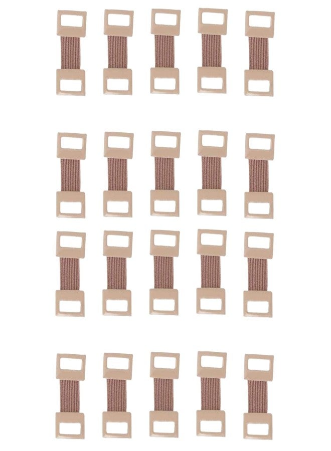 Dwuww 20Pcs Brown Elastic Bandage Clips Adhesive Bandages Bandage Wrap Clips Stretch Metal Clips, Replaceable Wrap Clips for Various Types Bandages and Bandaging Supplies - Image 1